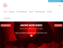 Tablet Screenshot of animeworldbd.com